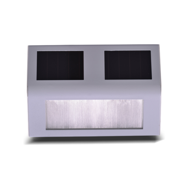 2211-W3 WH LED Plastic Solar Garden Wall Light 138x95x27MM