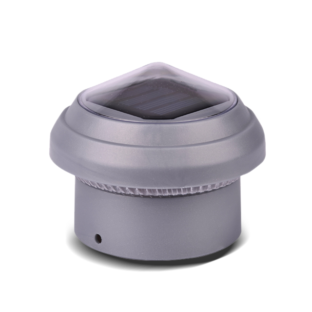 2211-CP1 GR Solar Powered Garden Landscape Post Cap Light