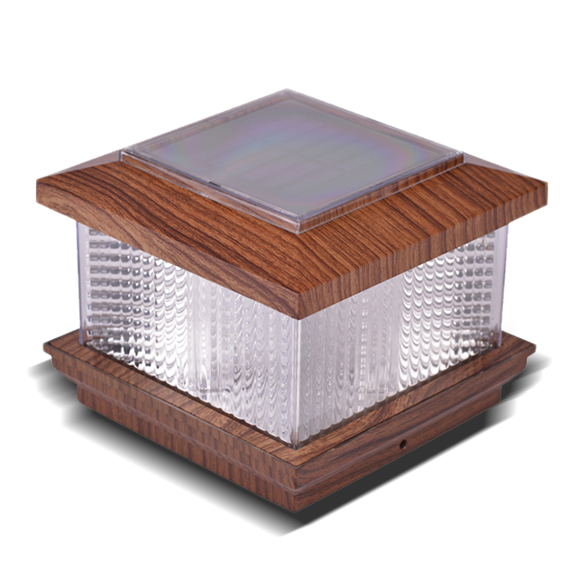 2211-F WO Outdoor Solar LED Fence Deck or Patio Post Cap Light