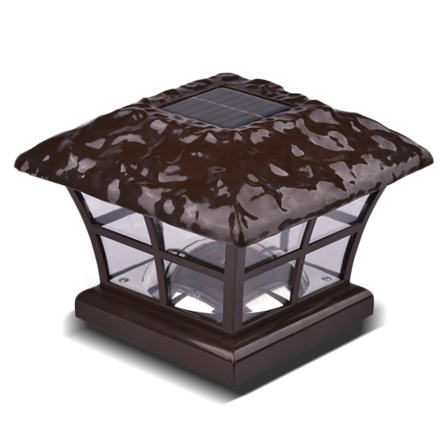 2211-F13 BR Black Outdoor Decorative High Brightness Fence Post Cap Light