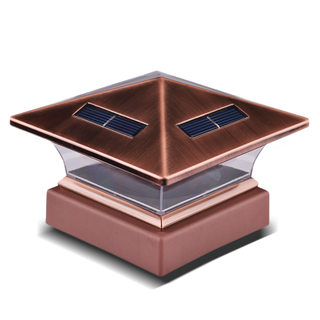 2211-F26-CO High Brightness Copper Plated LED Post Cap Light