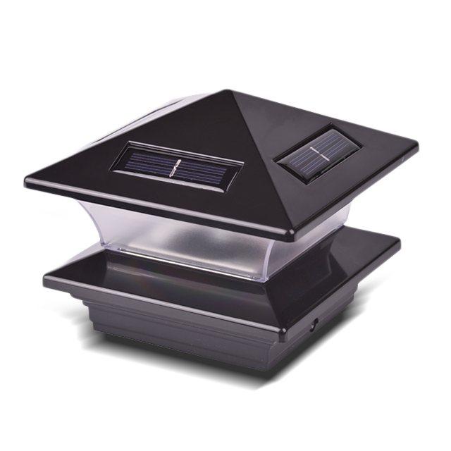 2211-NF24 BL Plastic Solar Landscape Patio Post Cap Light