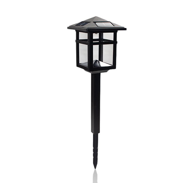 LG-04 Black LED Garden Pathway Solar Path Light