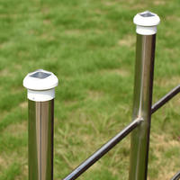 2211-CP1 Plastic Chain Link Fence Post Cap Light 85x85x70MM